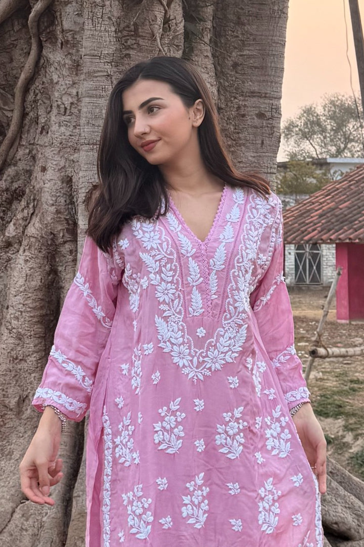 Masakali Onion Pink Kurta Set
